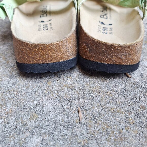 Birkenstock Betula  Green  TANGO  Sandals 8 Jeweled Lizard Grain Leather - Picture 3 of 8